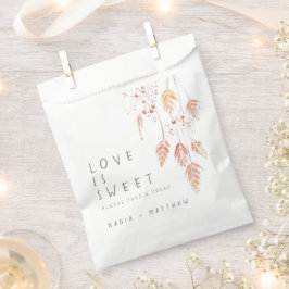 Sacolinha Airelas de grama casamento outono de esboço com aq