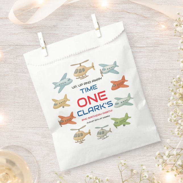 Sacolinha Airplane Boy 1st Birthday | Fun Sky Theme Party (Cortado)