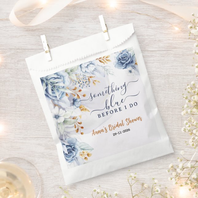 Sacolinha Algo Azul Antes do Chá de Panela do Casamento (Cortado)