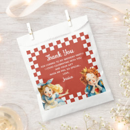 Sacolinha Alice in ONEderland 1st Birthday Thank You 