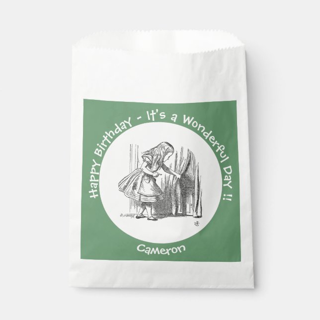 Sacolinha Alice no País das Maravilhas, Aniversário ou Outro (Frente)