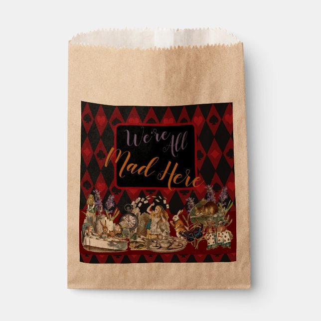 Sacolinha Alice no País das Maravilhas Mad Cheshire Cat (Frente)