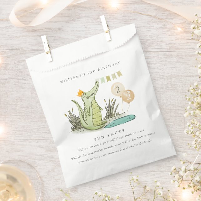 Sacolinha Alligador de Chomp Bonito no Swamp Fatos Divertido (Cortado)