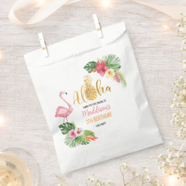 Sacolinha Aloha! Tropical Pineapple Birthday LUAU Party