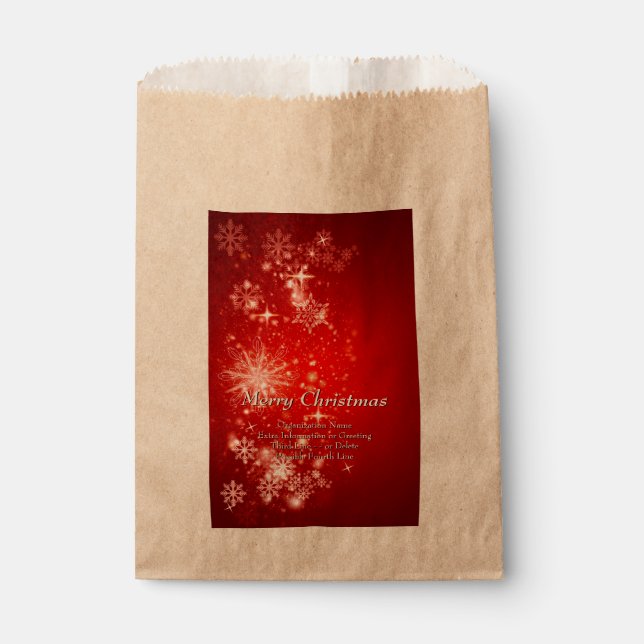 Sacolinha Alterar TODO O Texto Organização Festa de Natal (Frente)