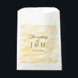 Sacolinha Amarelo manteiga pastel o casamento do casal nome<br><div class="desc">Para amantes como nós</div>