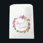 Sacolinha Amarelo violeta violeta casual vibrante<br><div class="desc">Elementos: mortes florais tropicais em torno de seus nomes e detalhes. Os nomes estão em um script caprichoso, enquanto os detalhes estão em uma fonte sans serif moderna. Cores: roxo, rosa, amarelo, verde, orquídea, ameixa, magenta, fuschia, limão, Temas: brilhante, tropical, praia, destino, romântico, boêmico, alegre, moderno, casual. Coleção: Tipo de...</div>