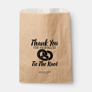 Sacolinha Amarre o Nate Pretzels Trate Casamento Favor Bag