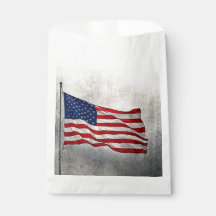 American Flag Favor Bag
