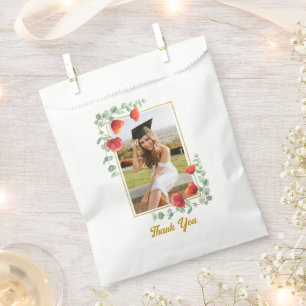 Sacolinha Amigo de Graduação de Foto Floral Elegante Bag
