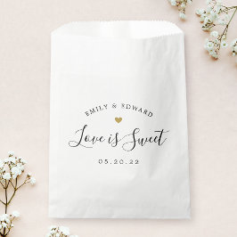 Sacolinha Amor Dourado moderno é Casamento Doce