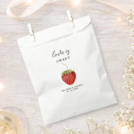 Sacolinha Amor é Casamento de Morango Doce