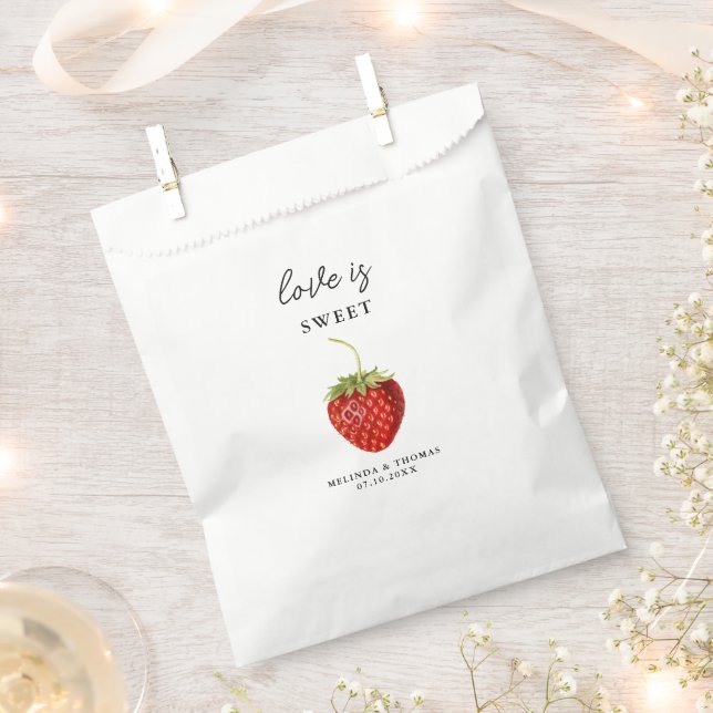 Sacolinha Amor é Casamento de Morango Doce (Cortado)