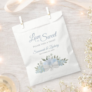 Sacolinha Amor é Doce Tome Tratar Casamento Azul Dusty