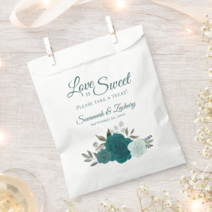 Sacolinha Amor é Doce Tome um Terço Casamento Floral