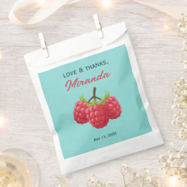 Sacolinha Amor e Obrigado Raspberry Personalizado