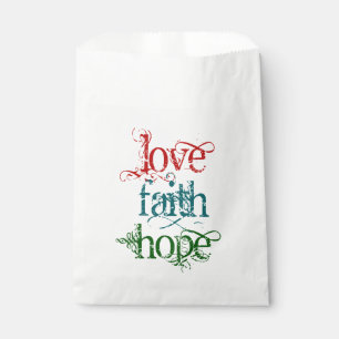Sacolinha AMOR FAIXA ESPERANÇA GRAVAÇÃO + fundo