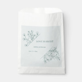 Sacolinha Amor Floral Elegante é Casamento Doce