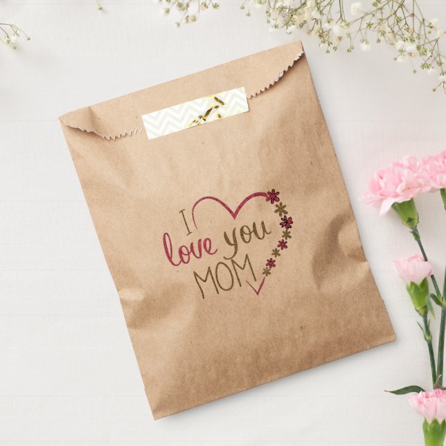 Sacolinha Amor Mãe Dia de as mães Heart (Selado)