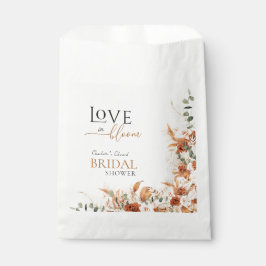 Sacolinha Amor No Bloom Boho Chic Terracotta Chá de panela