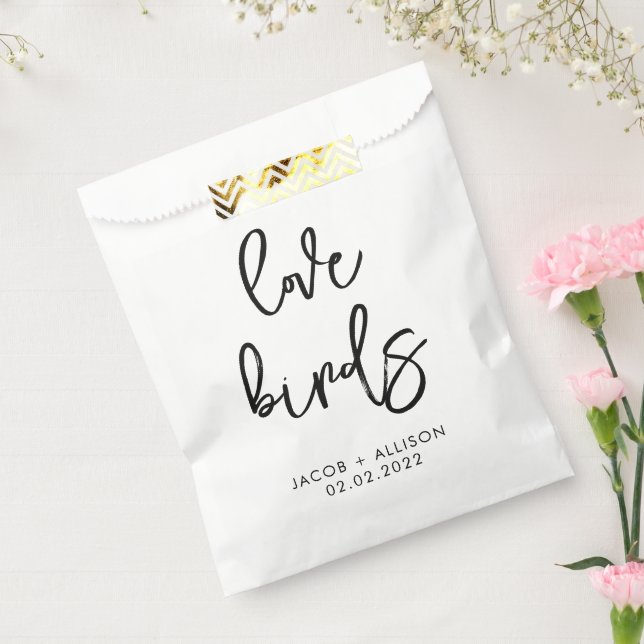 Sacolinha amor pássaros sementes de flor silvestre favor con (Selado)