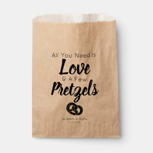 Sacolinha Amor Pretzel Treat Casamento Favor Bag