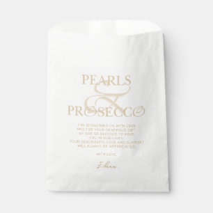 Sacolinha Ampersand White Pearls & Chá de panela Prosecco