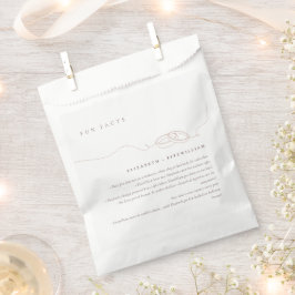 Sacolinha Anéis de Casamento Simples | Fato Divertido de Cas