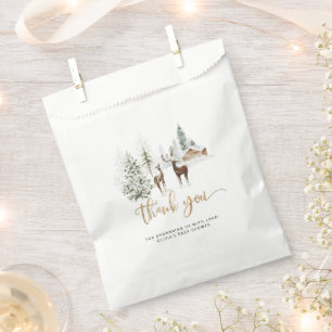 Sacolinha Animais da floresta obrigado-chá de fraldas