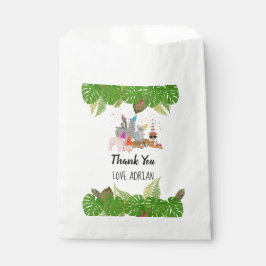 Sacolinha Animais da Selva Engraçados e Bonitos na Festa Sel