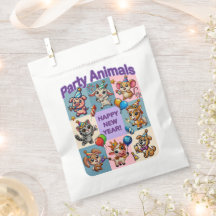 Animais de festa "Feliz ano novo"