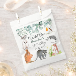 Sacolinha Animais de Floresta Cura primeiro aniversario Selv