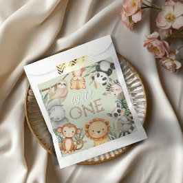 Sacolinha Animais Selvagens Tropicais de Pastel, Uma Selva S