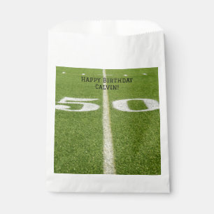 Sacolinha Aniversário 50 Yard Line Green Field Futebol