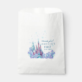 Sacolinha Aniversário de 1 ano Cartoon Castle Frozen Primeir