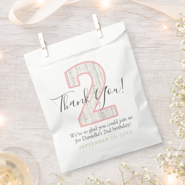 Sacolinha Aniversário de 2 anos Rustic Shabby Chic festa flo (Cortado)