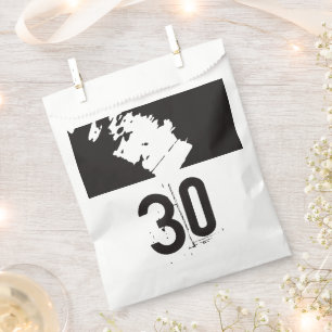 Sacolinha aniversário de 30 anos 30 para Bolsas de Favor do