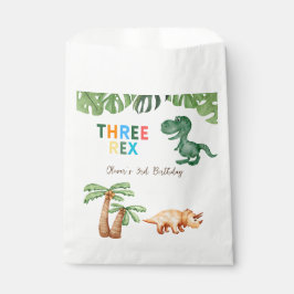 Sacolinha aniversário de 3 anos de três rex