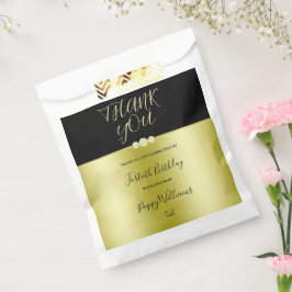 Sacolinha Aniversário de 40 anos de Ouros Elegantes Dourados