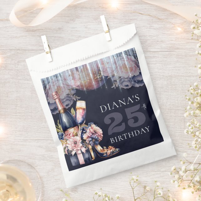 Sacolinha Aniversário De Adulto De Luxo A Qualquer Ano Perso (Cortado)