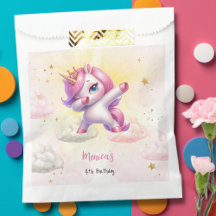 Aniversário de criança de unicórnio pink de abbing