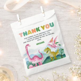 Sacolinha Aniversário de criança Fóssil Do Dinossauro Gelado