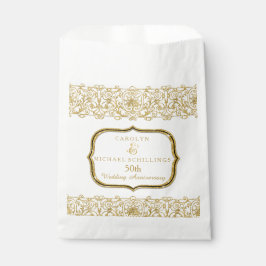 Sacolinha Aniversário do Casamento do Ouro 50 Dourado em Bra