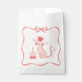 Sacolinha Aniversário do Gatinho bonito