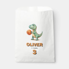 Sacolinha Aniversário do jogador de basquete T-rex