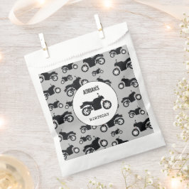 Sacolinha Aniversário do Padrão de Motociclo Personalizado