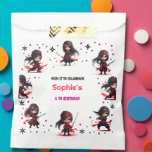Aniversário feminino estilo Ninja