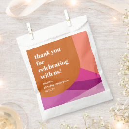 Sacolinha Aniversário Personalizado Da Arte Roxa Moderna Obr