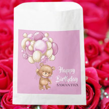 Aniversário Rosa ursinho