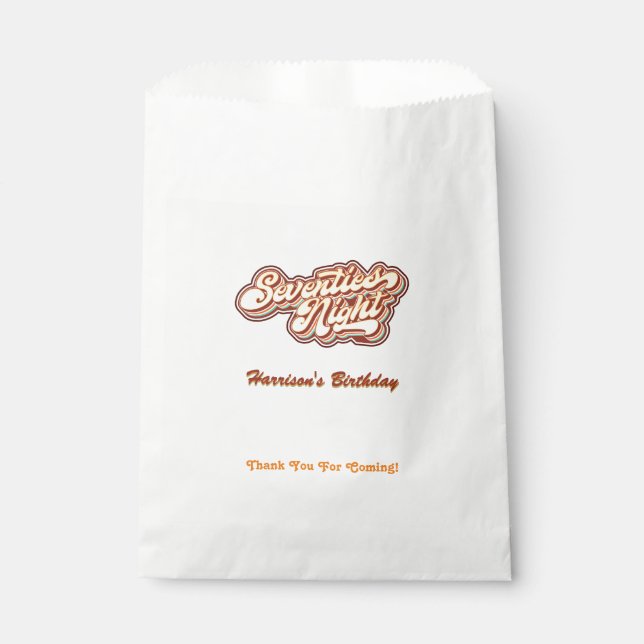 Sacolinha Anos setenta Noite Favor Bolsas (Frente)